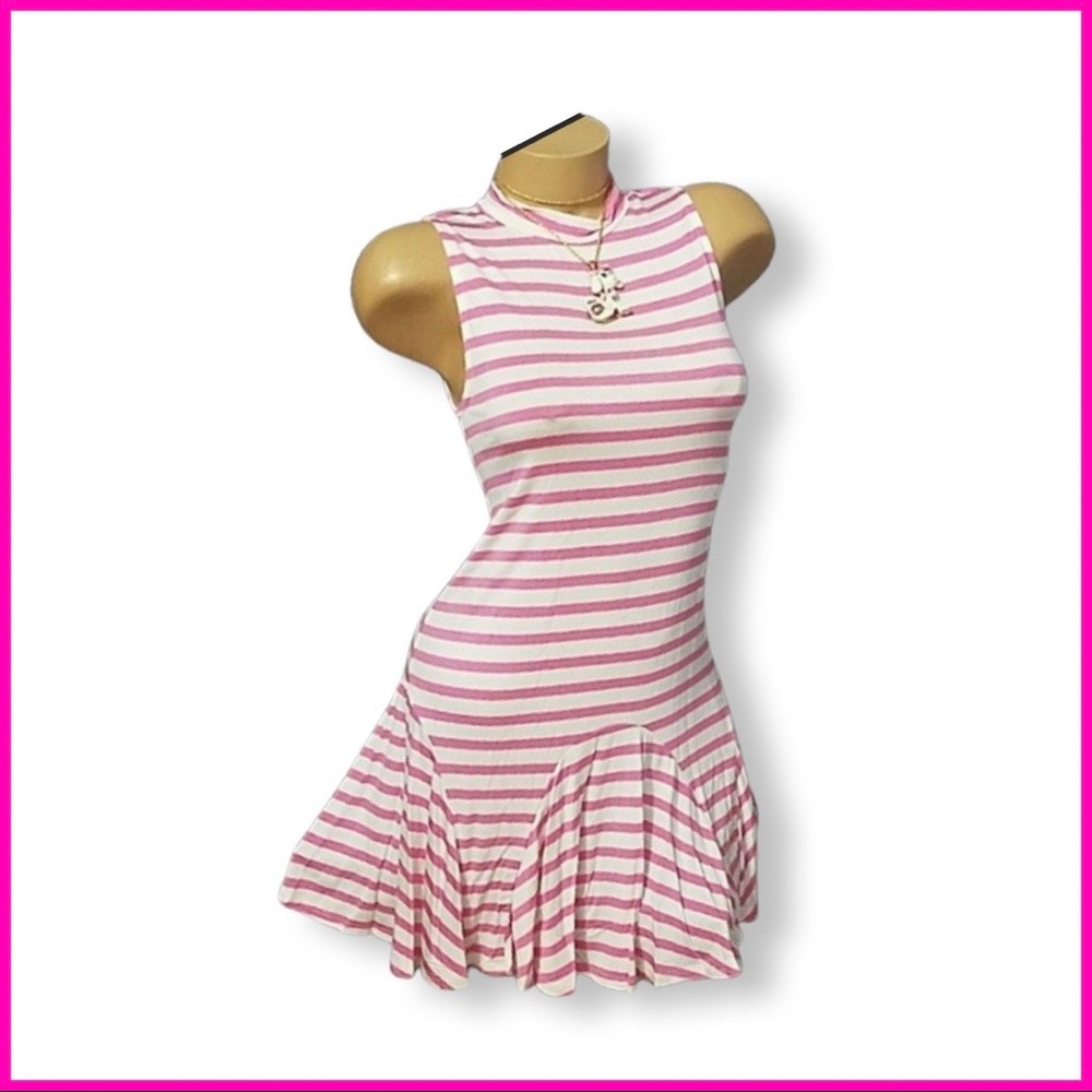 Super Cute Pink Striped Swing Dress!!!